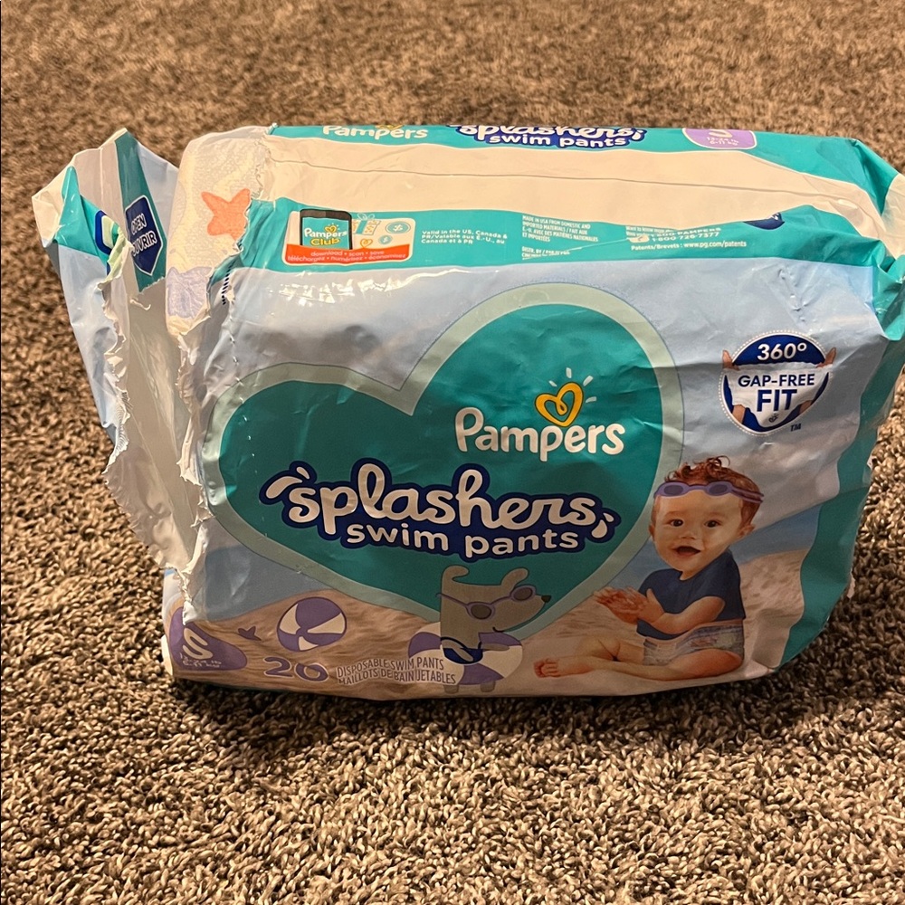 Pampers Blue and White Swim Pants- 15